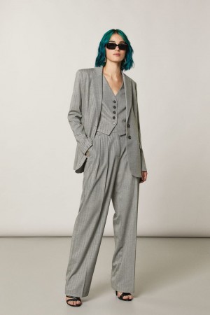 Patrizia Pepe Soft Viscose Pants Grigie | 37ZUCRTIS