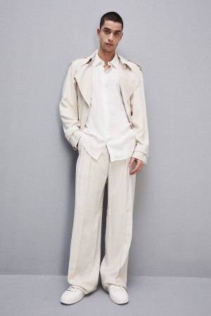 Patrizia Pepe Solid-colored Shirt In Viscose Twill Bianche | 18QZKOEXI