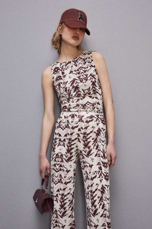 Patrizia Pepe Stretch Jersey Top With Print Colorate | 80NHRLYVA