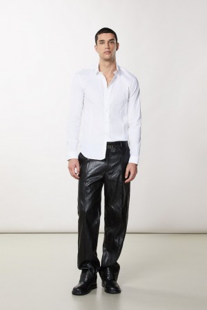 Patrizia Pepe Stretch Poplin Shirt Bianche | 19SBKYNQV