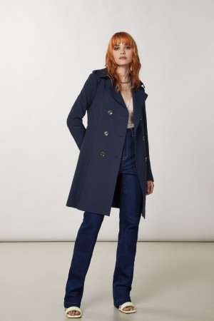 Patrizia Pepe Trench Blu | 18JSUCGWT