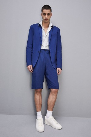 Patrizia Pepe Two-button Cotton Twill Jacket Blu Chiaro | 72VNXBDRI