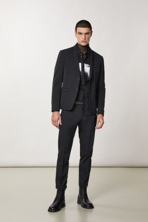 Patrizia Pepe Two-button Slim Fit Jacket Nere | 91LWNFPJX