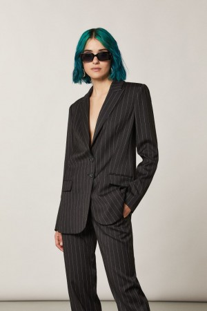 Patrizia Pepe Two-button Viscose Jacket Nere | 03RNYCEBO