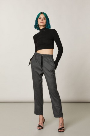 Patrizia Pepe Viscose Ankle Pants Nere | 12VGHRKOC