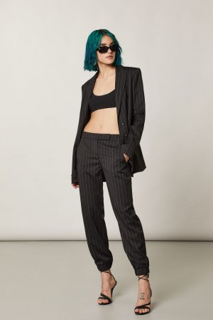 Patrizia Pepe Viscose Jogging Pants Nere | 83LSEZTFM