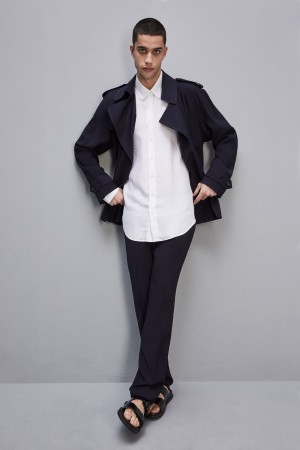 Patrizia Pepe Viscose Twill Jacquard Shirt Bianche | 82WMECRBY